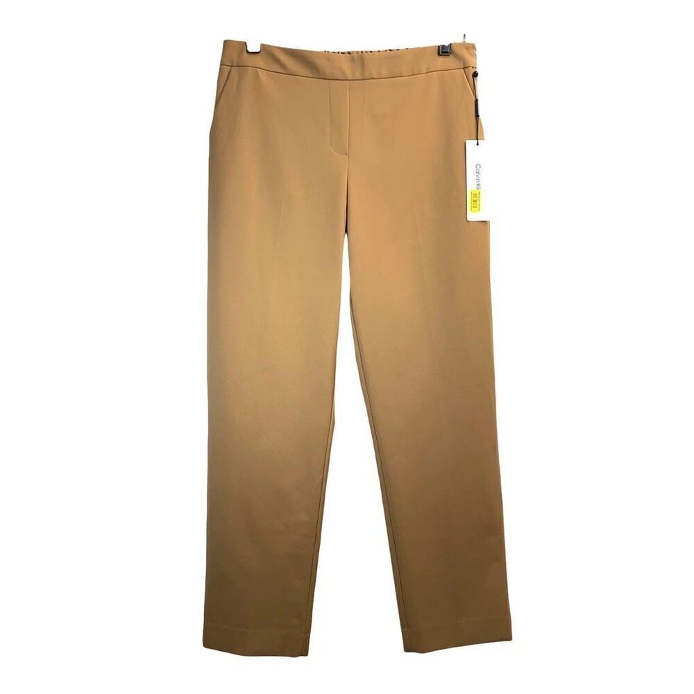 NEW‎ Calvin Klein ankle pants Size 10 camel caramel tan neutral
